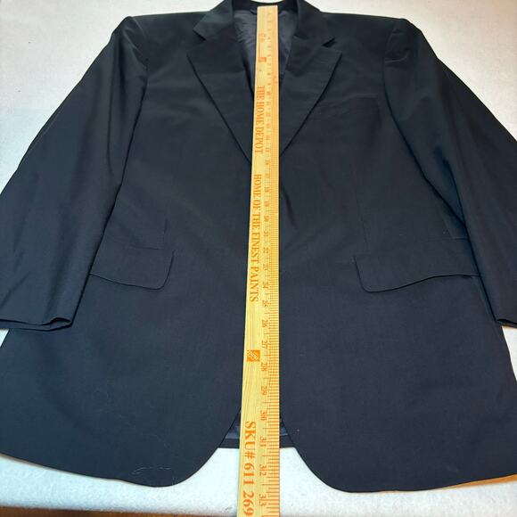 Brooks Brothers Brooksease 100% Wool Navy Sports Coat Suit Blazer Size 40 - Picture 2 of 9